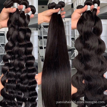 12A Grade Best Quality Raw Cuticle Aligned Virgin Human Hair Bundles Vendors Brazilian Double Drawn Human Hair